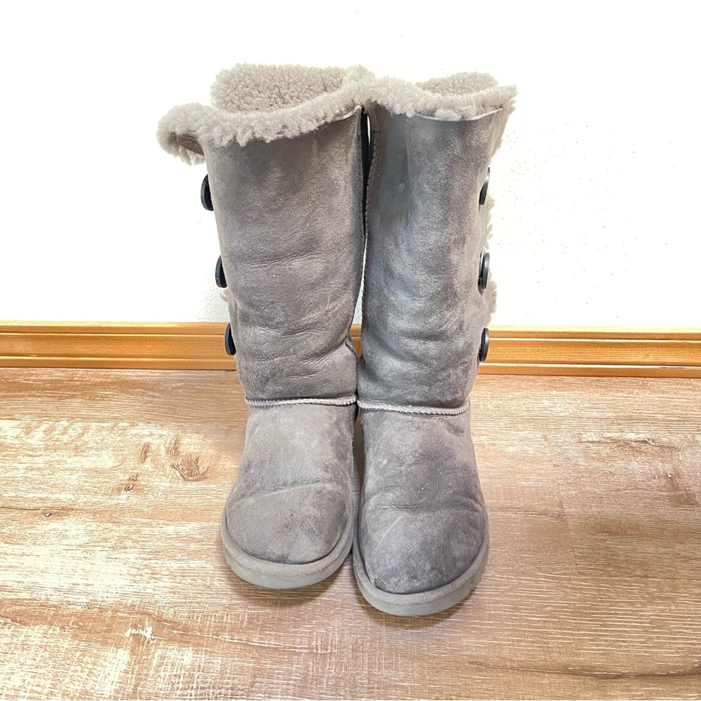 UGG Charcoal Buttoned Winter Boots - image 2